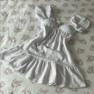 Derek Heart Soft Lavender Puff Sleeve Sundress